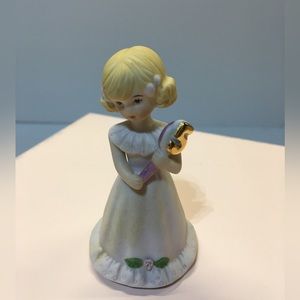 1982 Enesco Blonde Age 5 Ceramic Figurine